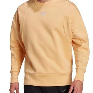 Adidas Internal Studio Lounge Pullover Crew Sweatshirt M Pulse Amber HI0769
